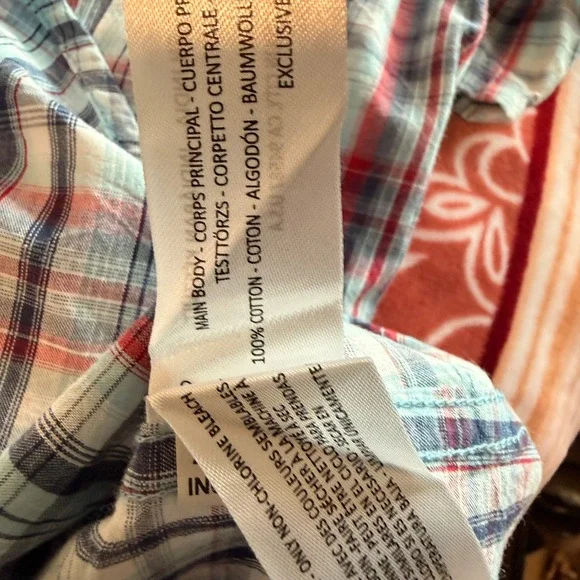 Ariat Women's Cowboy Western Style Plaid Short Sleeve Button up Shirt Size L - Picture 6 of 7